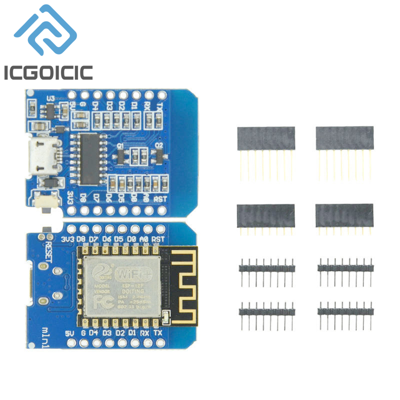D1 Mini-Mini NodeMcu 4M Bytes  - Wemos D1 recension och pris