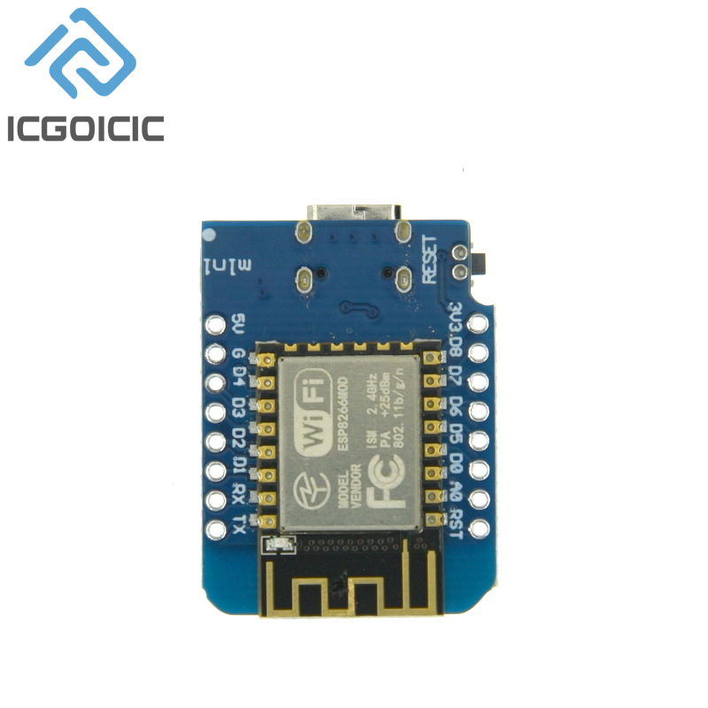 D1 Mini-Mini NodeMcu 4M Bytes  - Wemos D1 recension och pris