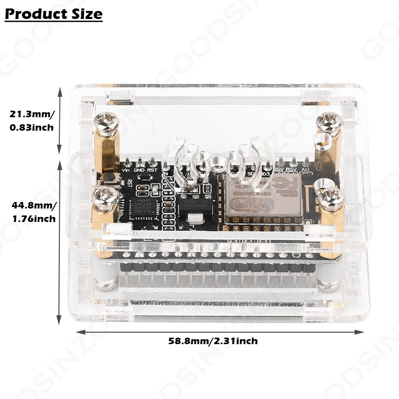 Acrylic Case kit for ESP32 Nod - Nodemcuv2 recension och pris