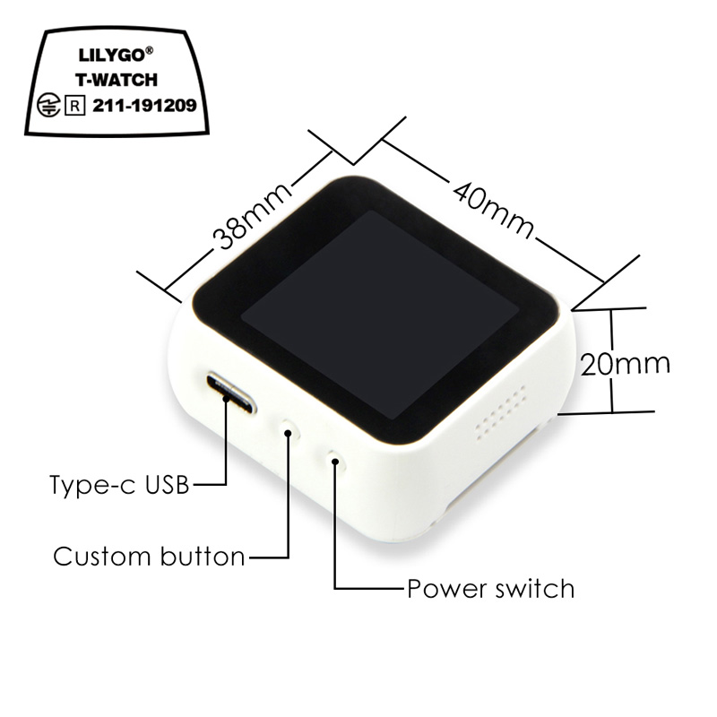 LILYGO® TTGO T-Watch Programma - Ttgo T Watch recension och pris
