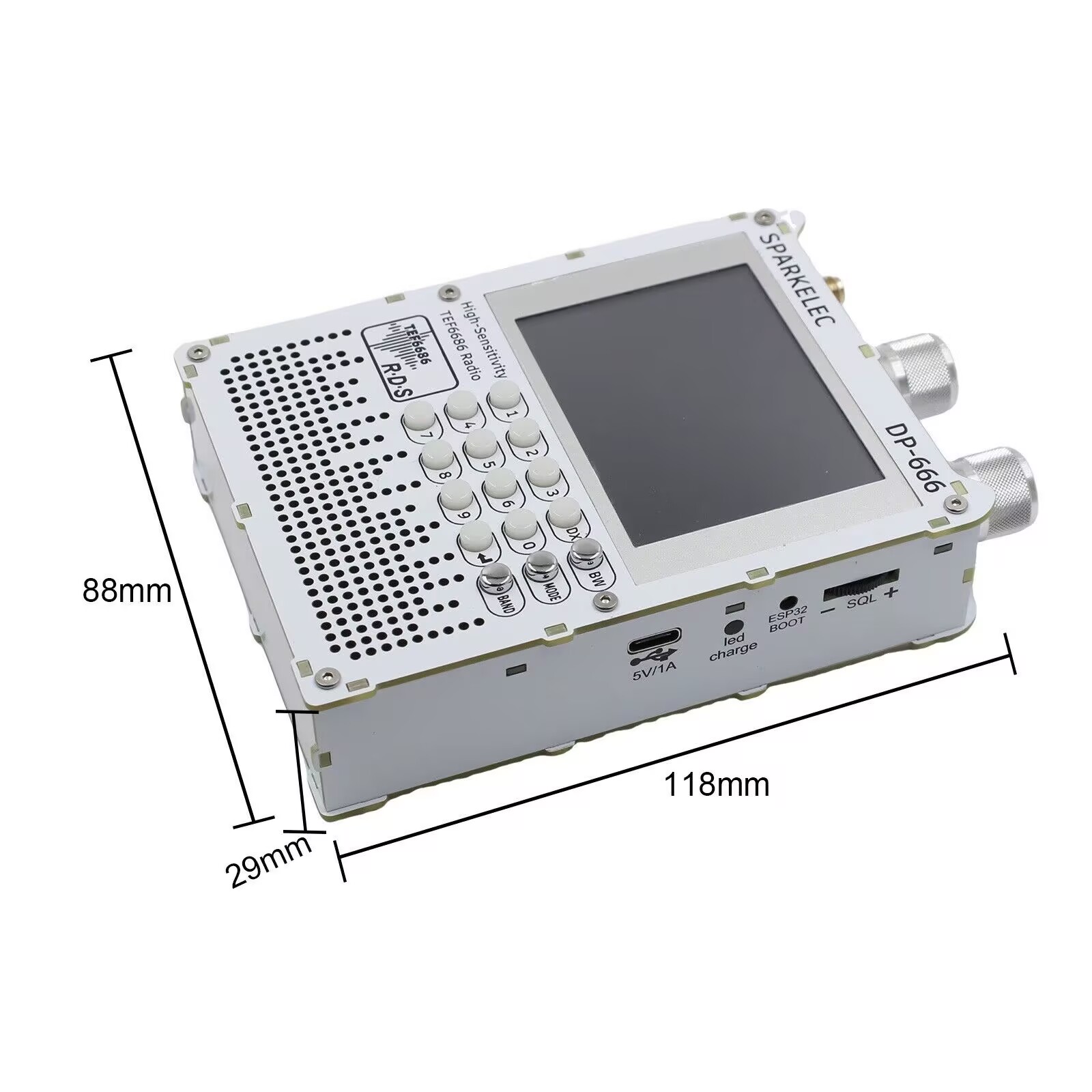 New DP-666 TEF6686 Radio High  - Doit Esp32 recension och pris